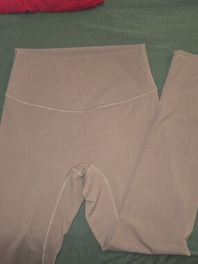 High-Waist Brown Leggings - Size Large